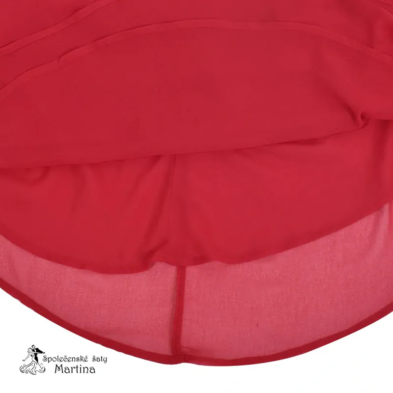 Vínové dívčí šifonové šaty "Petra" 6-14 let