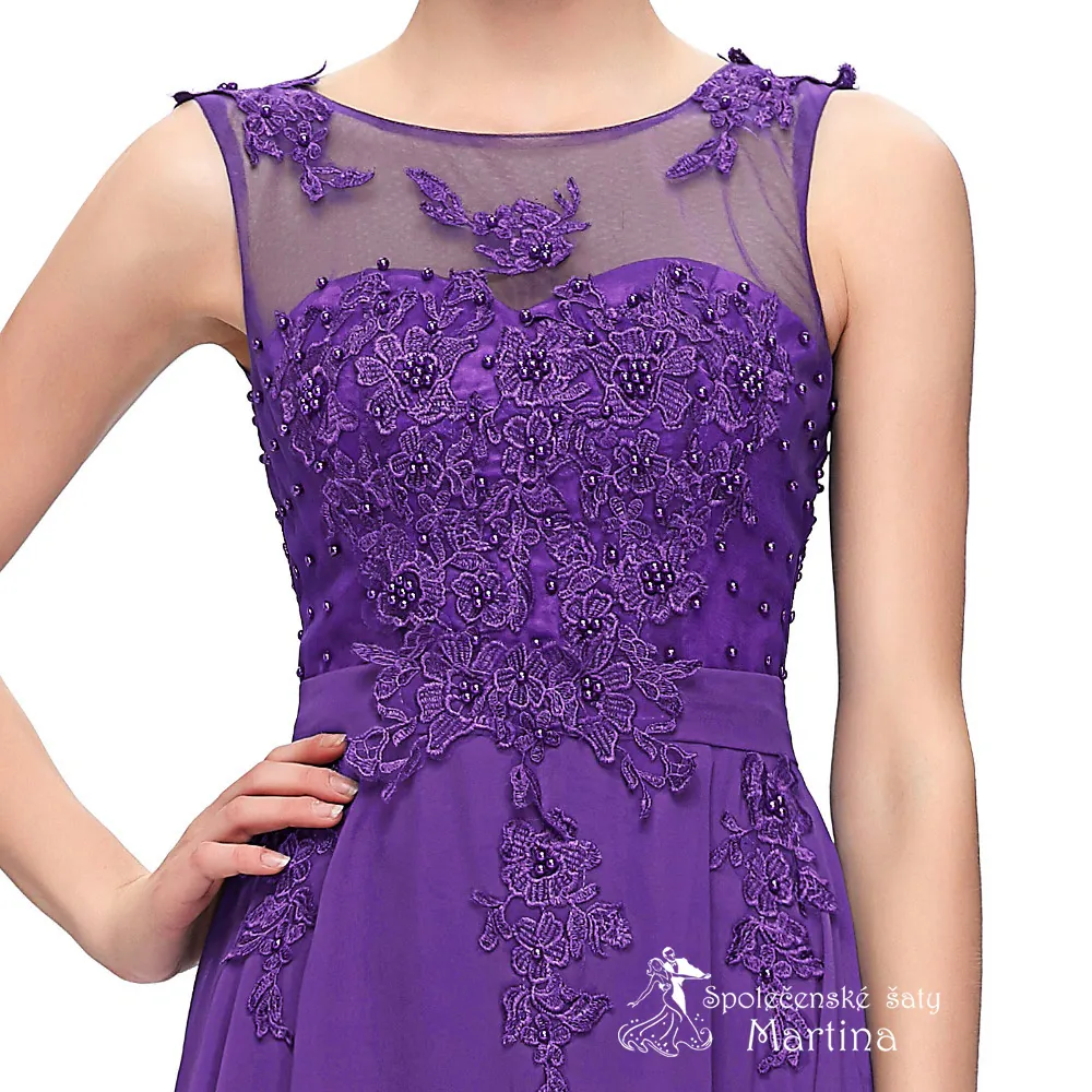 Fialové společenské šaty "Rihanna"
