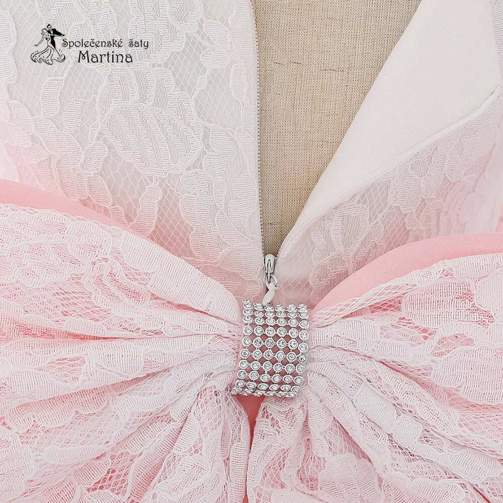 Světle růžové šatičky pro nejmenší s čelenkou "Adrianka" 0-2 roky