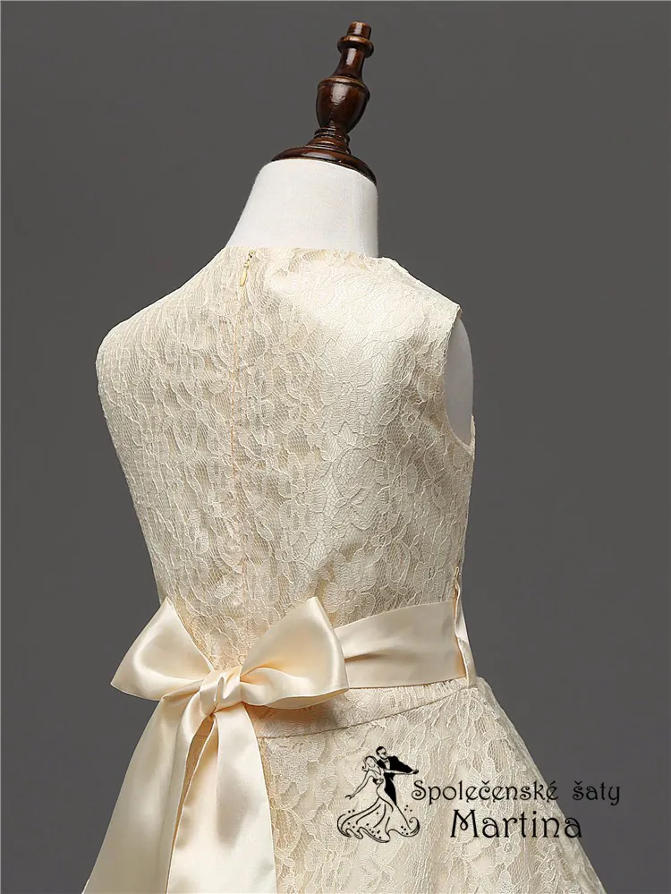 Dívčí šaty pro družičku "Andrea" 3-16 let - champagne