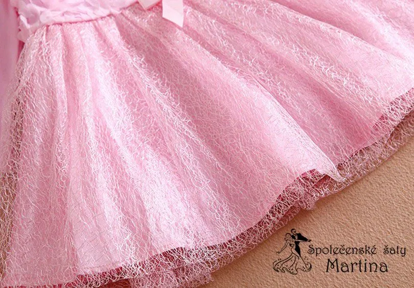 Společenské šaty pro družičku "Sonička" 0-24 měsíců