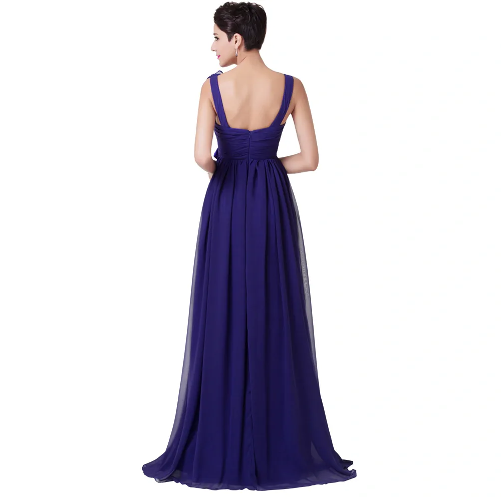 Fialové šifonové šaty antického střihu "Cindy"