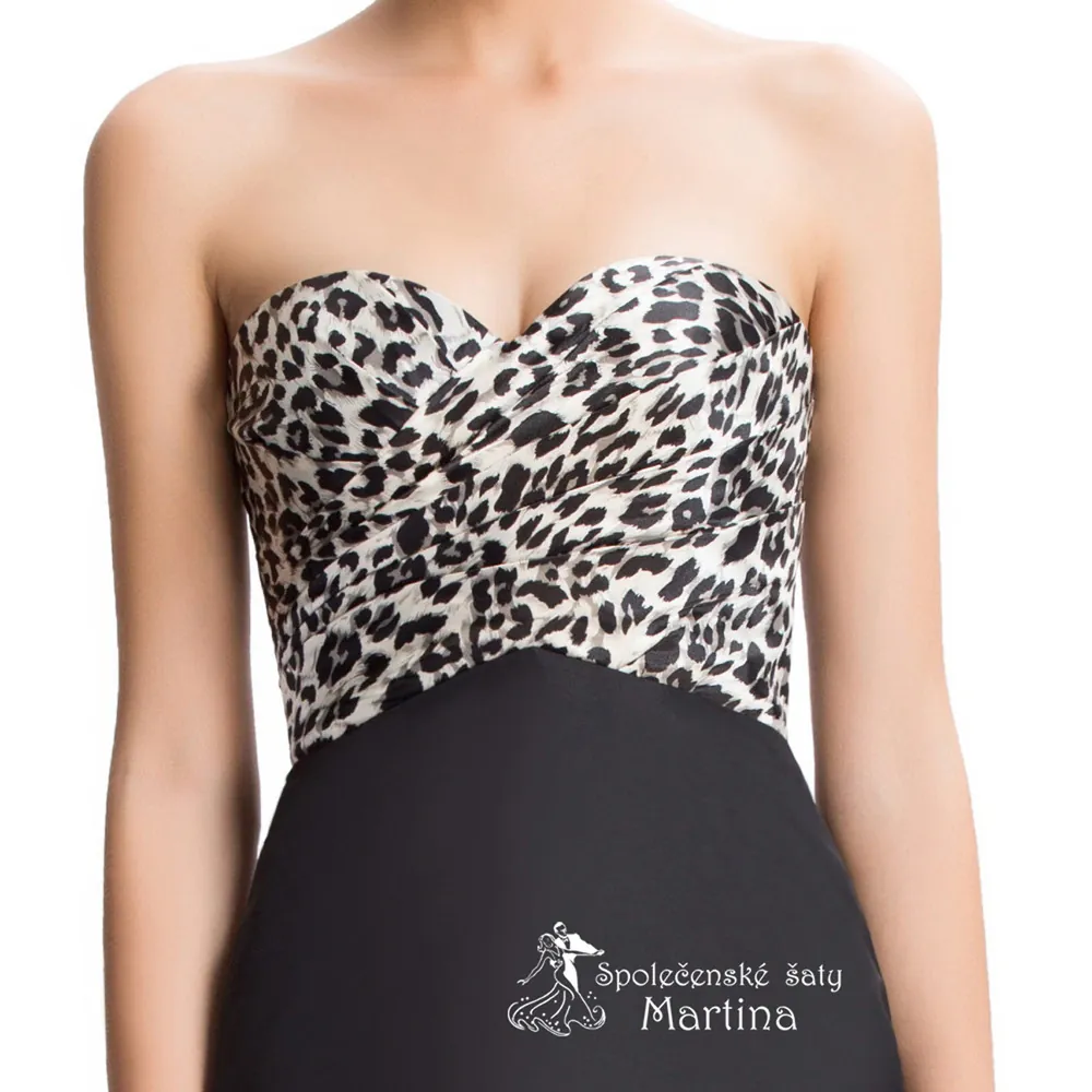 Černé společenské šaty trumpetového střihu "Erin"