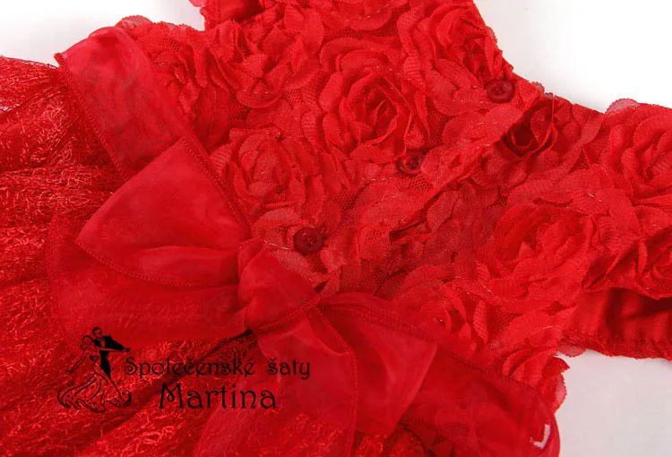 Dívčí šaty "Sonička" 0-24 měs. - červené