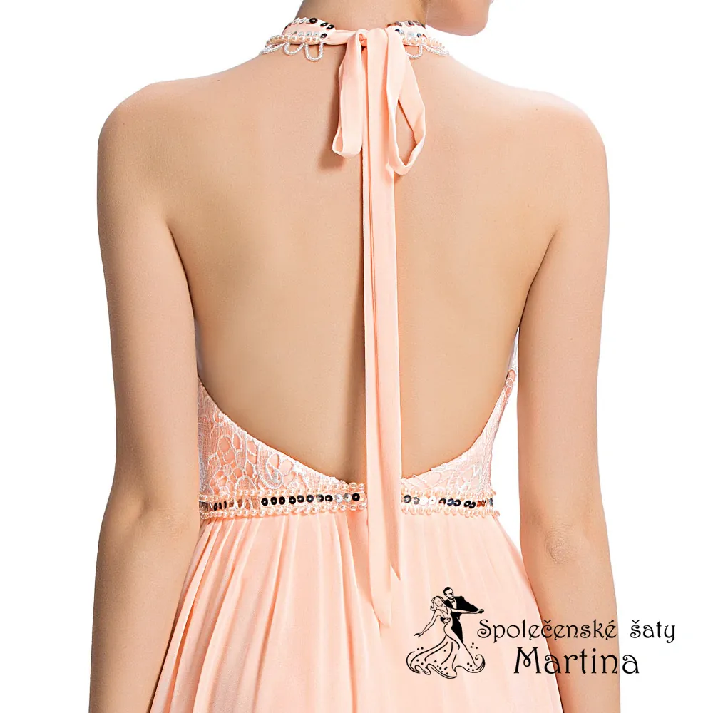 Světle růžové společenské šaty "Shanna"