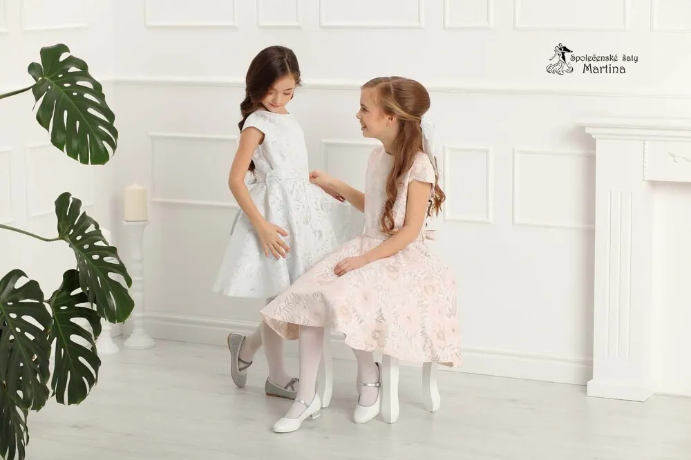 Slavnostní dívčí šaty pro družičky "Ajša" 8-14 let  