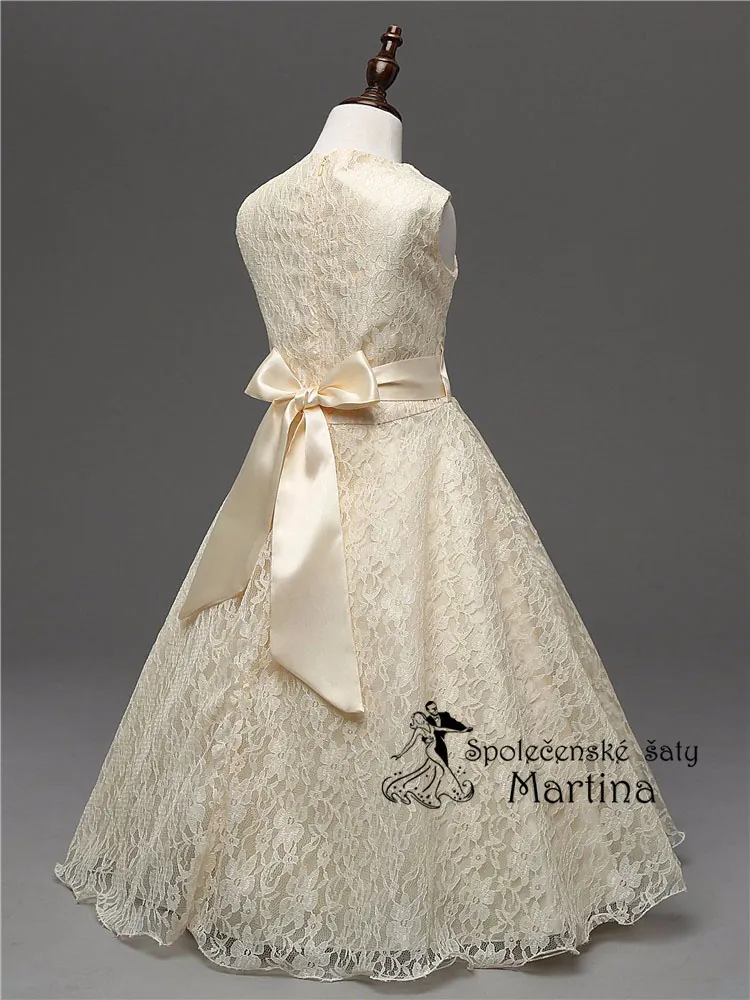 Dívčí šaty pro družičku "Andrea" 3-16 let - champagne