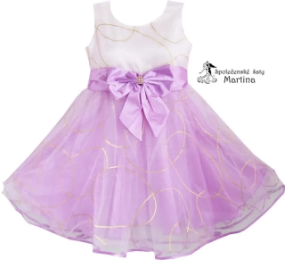 Dívčí šaty pro družičku "Cecilka" 7-8 let