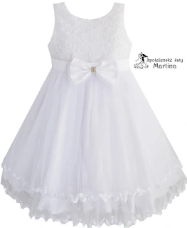 Dívčí šaty pro družičku "Anežka" - vel. 7-8 