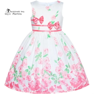 Bavlněné šaty "Martička" - růžové - vel. 4-5