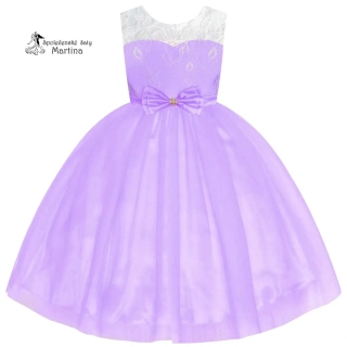 Světle fialové společenské šaty "Zuzanka" - vel. 7