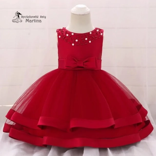 Vínové šatičky pro dívky / družičky "Sárinka" - vel. 80