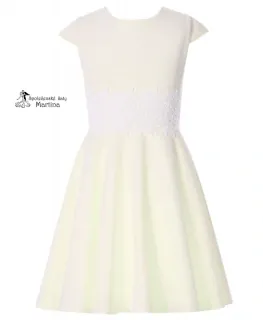 Krémové elegantní dívčí šaty "Barbie" - vel. 158