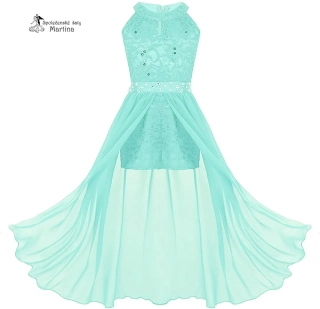 Dívčí kraťáskové šaty "Edita" - mintové  vel. 16