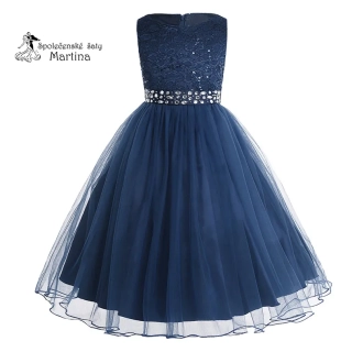 Dívčí šaty "Dianka" 6 let - námořnická modř