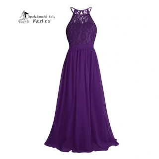 Dívčí šaty "Evelína" - fialové  vel. 16