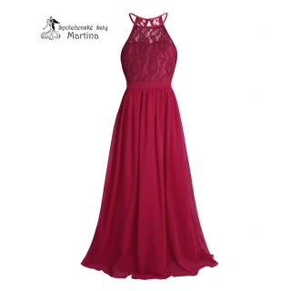 Dívčí šaty "Evelína" 4-16 let - vínové