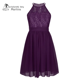 Dívčí šaty "Evelína krátké" 4-16 let - fialové