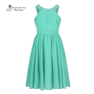 Mintové slavnostní šaty pro dívky "Dorotka" 4-14 let