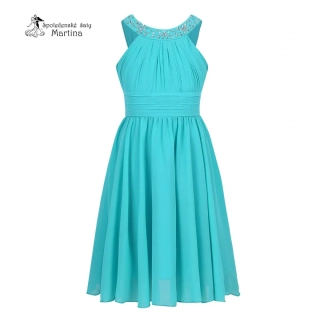Tyrkysové slavnostní šaty pro dívky "Dorotka" 4-14 let