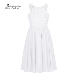 Bílé slavnostní šaty pro dívky "Dorotka" 4-14 let