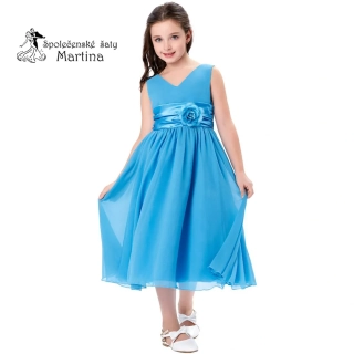Dívčí šaty "Erika" - modré vel. 2-3