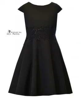 Černé elegantní dívčí šaty "Barbie" - vel. 134