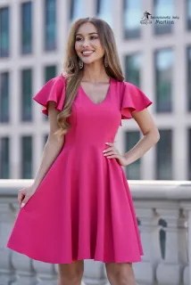 Krátké fuchsiové koktejlky do tanečních "Olivia" - vel. 36
