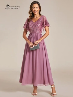 Starorůžové šaty pro svatební matku "Loris" - vel. 42