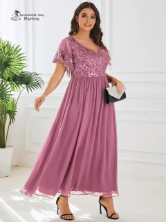 Starorůžové šaty pro svatební matku "Loris" - vel. 54
