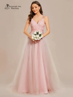 Růžové společenské šaty "Scarlet" s áčkovou sukní - vel. 38