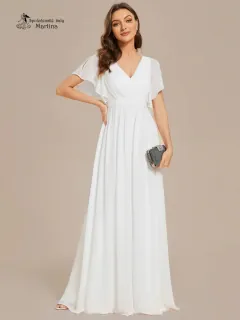 Svatební šaty "Katherine" s volnými rukávy - vel. 34