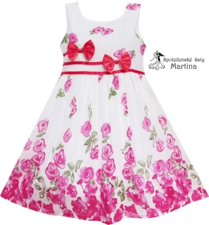 Dívčí šaty "Eliška" - růžové vel. 11-12