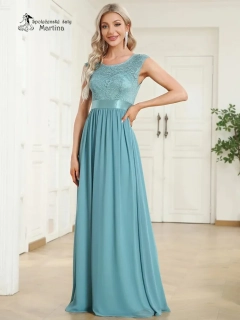 Staromodré společenské šaty "Siera" s krajkovým živůtkem