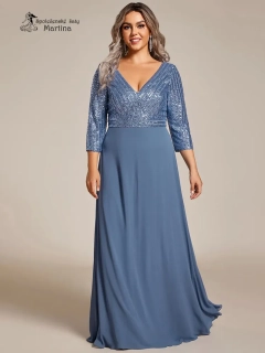 Dusty navy šaty "Mackenzie XXL" 