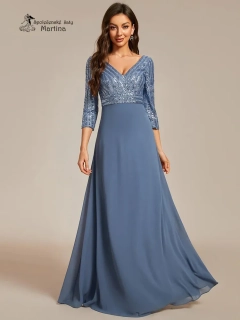 Dusty navy společenské šaty "Mackenzie"