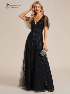 Černé společenské šaty "Kim"