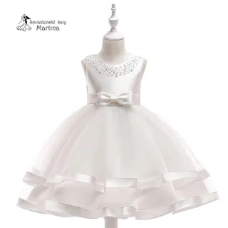 Bílé šatičky pro dívky / družičky "Sárinka" 0-12 let