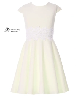 Krémové elegantní dívčí šaty "Barbie"  7-14 let  