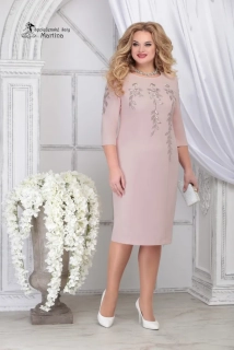 Pudrově růžové pouzdrové šaty "Ollie" 