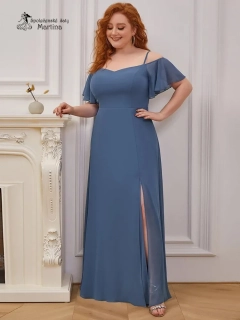 Dusty navy šaty pro družičku či svatebního hosta "Alisia"