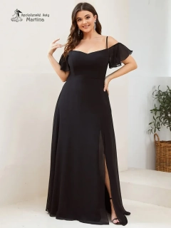 Černé společenské šaty "Alisia XXL"