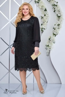 Černé pouzdrové šaty "Vivian"