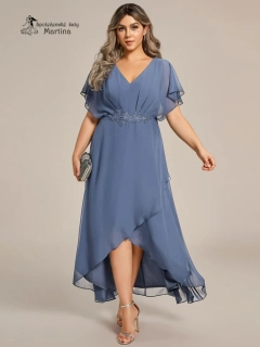 Staromodré asymetrické plus size šaty "Calante"