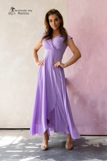Dlouhé lila společenské šaty "Gemma"