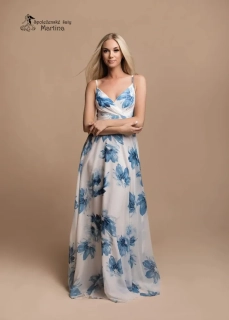 Romantické modré šaty pro svatebního hosta "Jane"