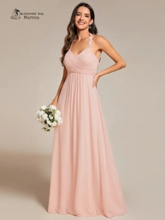 Růžové lehké letní šaty pro družičku či svatebního hosta "Keisha" - vel. 38