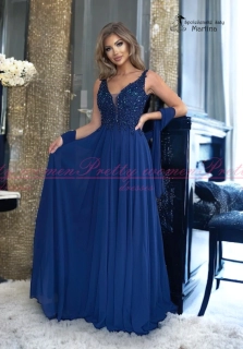Královsky modré maturitní šaty "Jagoda"