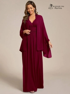 Šátek/přehoz přes ramena - vínový