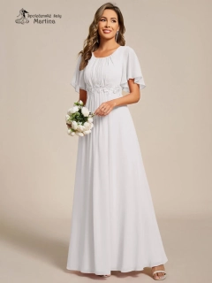 Bílé dlouhé svatební šaty "Rosalinda"